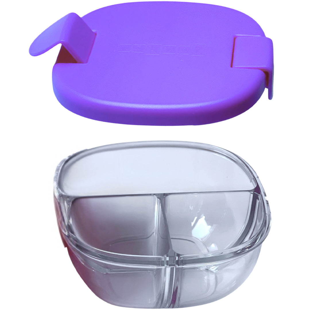 yumbox bento snackschaal 3 vakken - hazy purple | HPSB202405 | 0