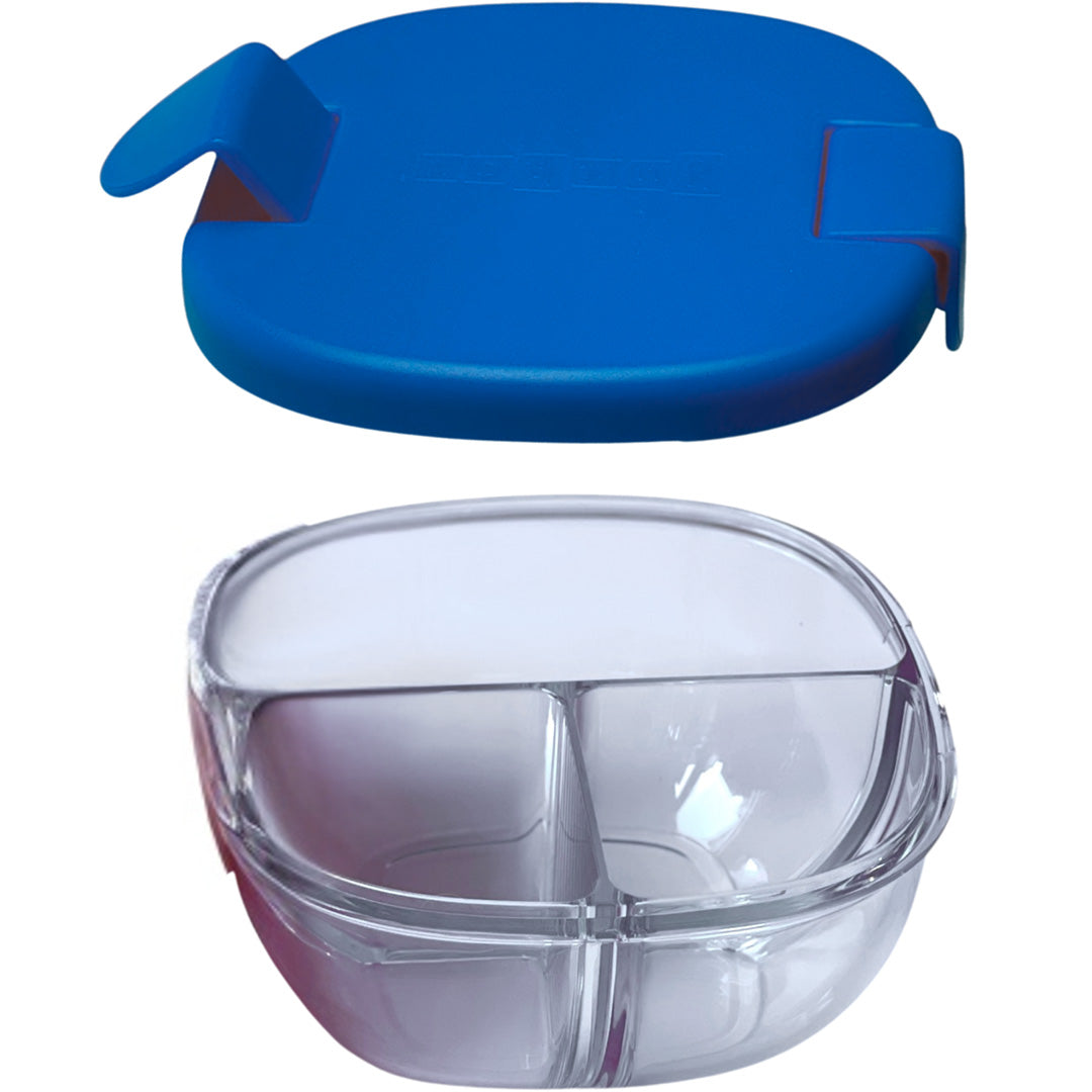 yumbox bento snackschaal 3 vakken - navy blue | NBSB202405 | 0