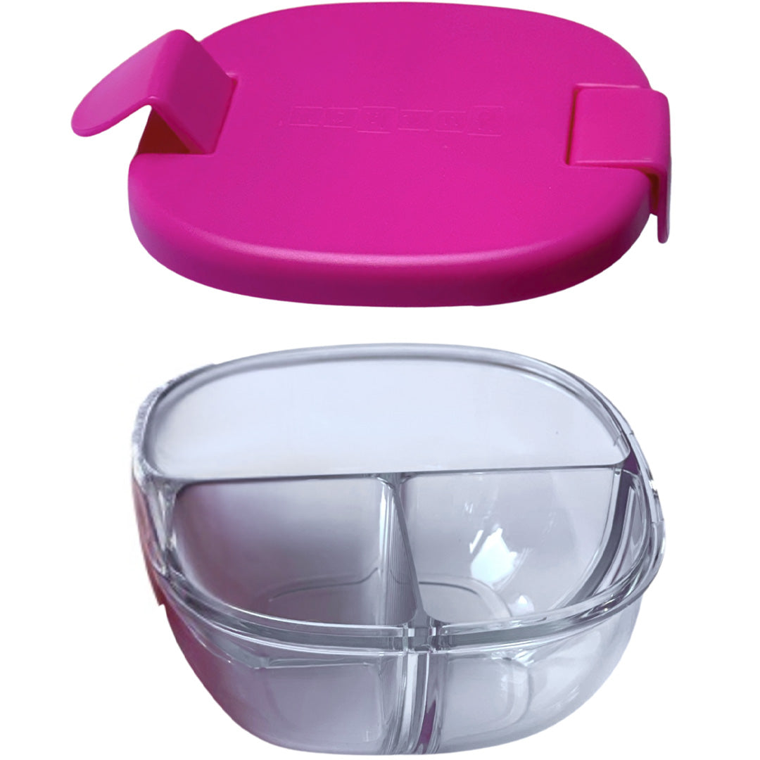 yumbox bento snackschaal 3 vakken - raspberry pink | RPSB202405 | 0