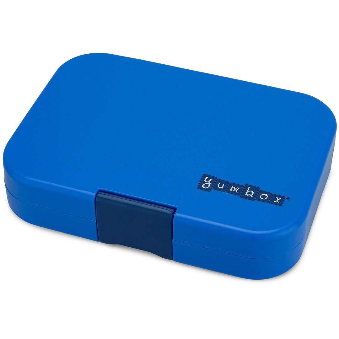 yumbox original broodtrommel 6 vakken - surf blue - race cars | SBI202303C | 1