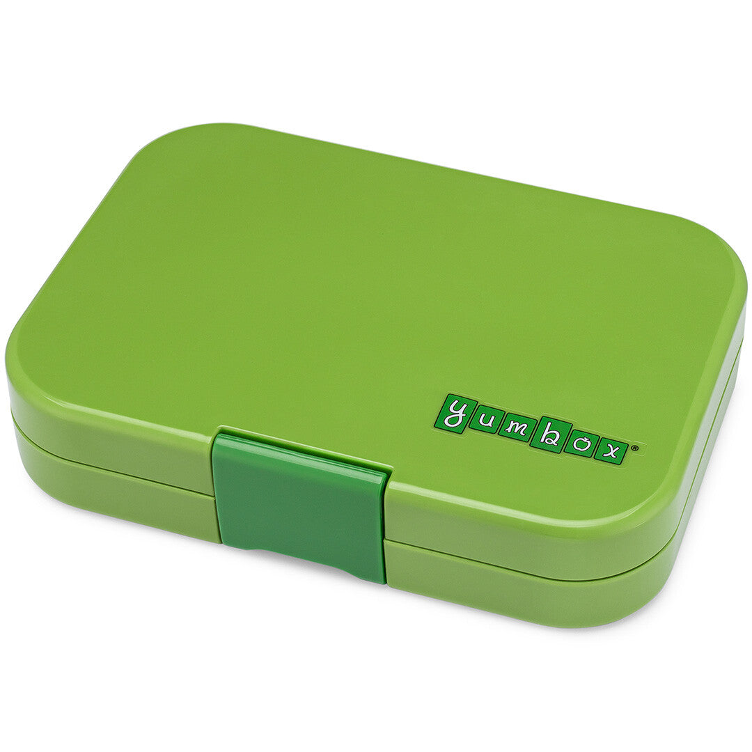 yumbox panino broodtrommel 4 vakken - matcha green - race cars | MGII202303C | 1
