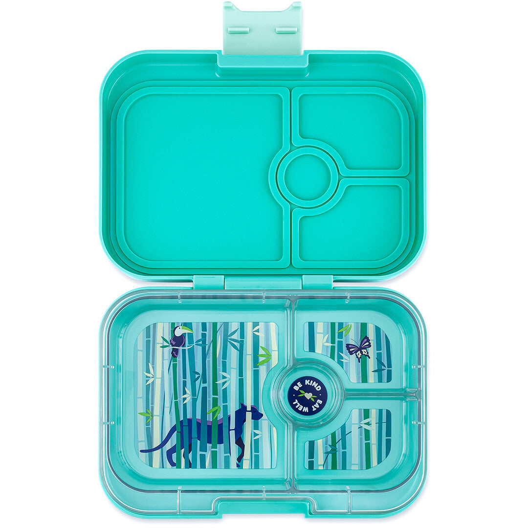 yumbox panino broodtrommel 4 vakken - tropical aqua - panther | TAII202303N | 0