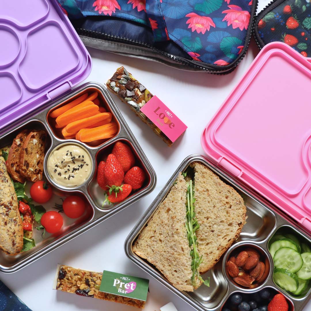 yumbox rvs bento broodtrommel 4 vakken - versailles roze | VPP202405 | 1