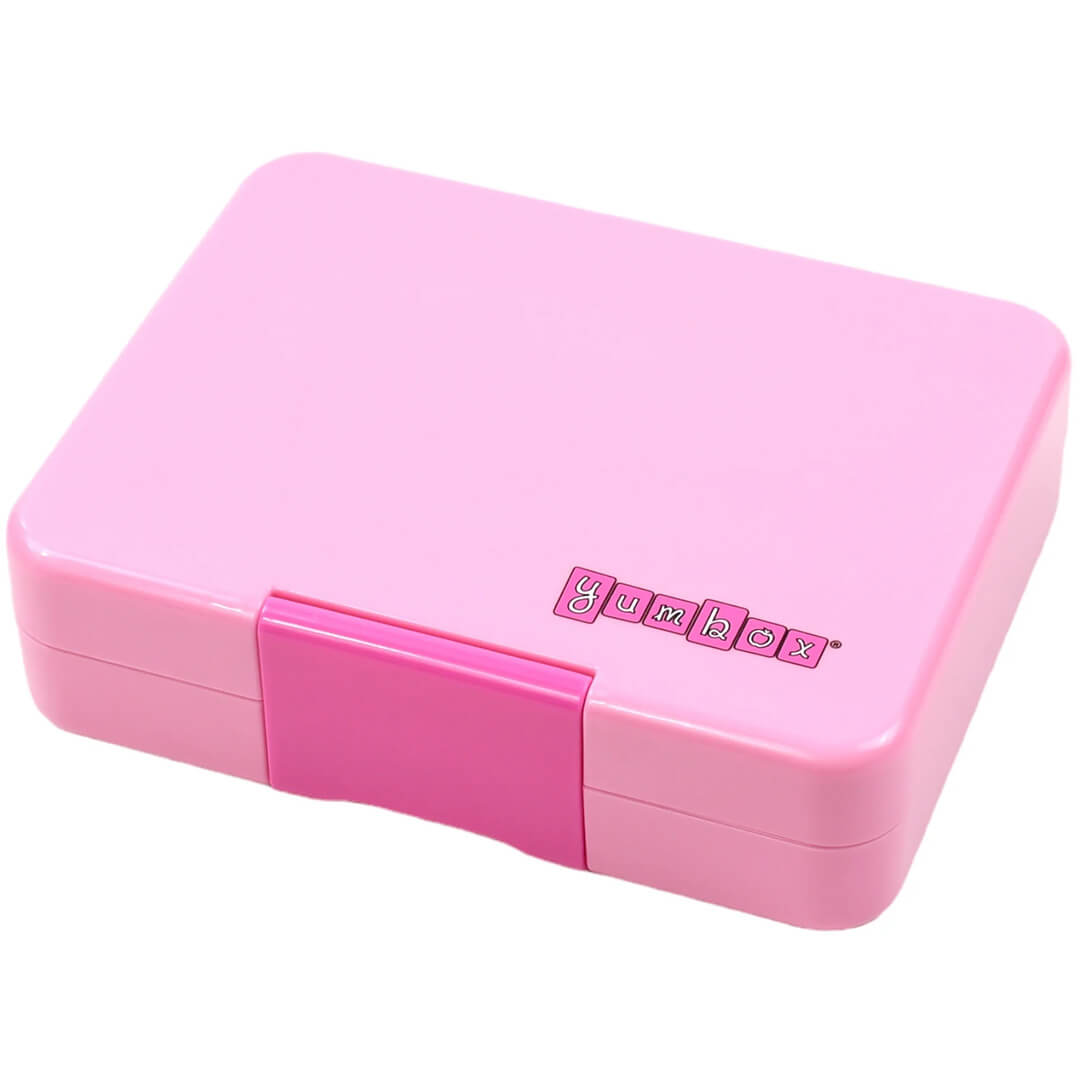 yumbox snack lunchdoosje 3 vakken - power pink - rainbow | PPSN202309R | 1