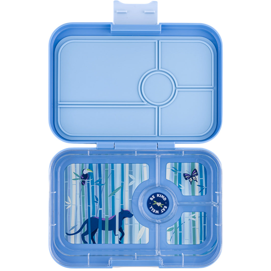yumbox tapas broodtrommel 4 vakken XL - hazy blue - panther | HBIII202409P | 0