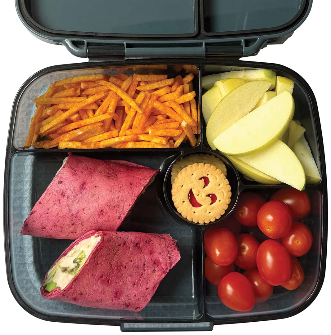yumbox go broodtrommel 5 vakken - berlin grey | CGG202510 | 2