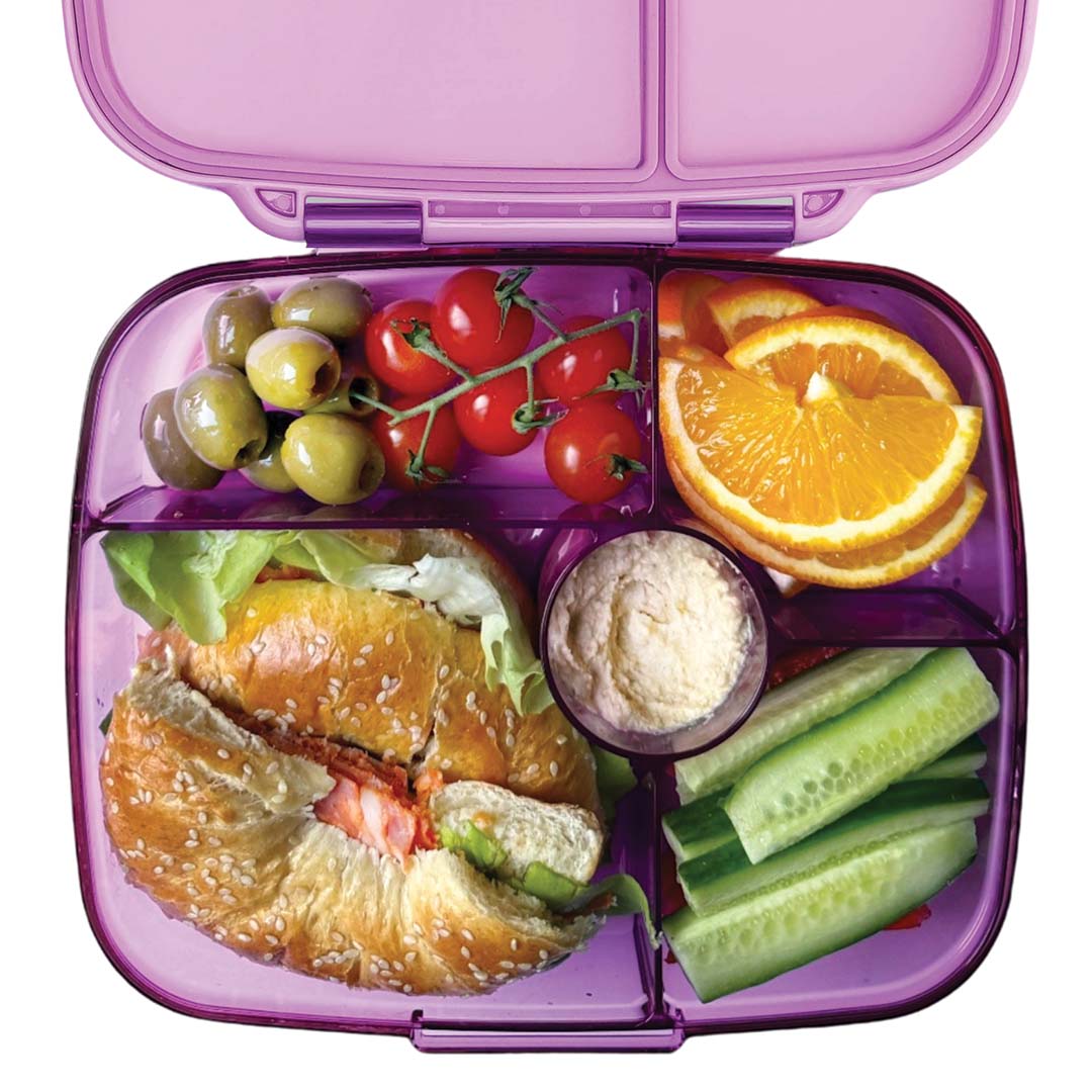 yumbox go broodtrommel 5 vakken - kyoto purple | KPG202510 | 4