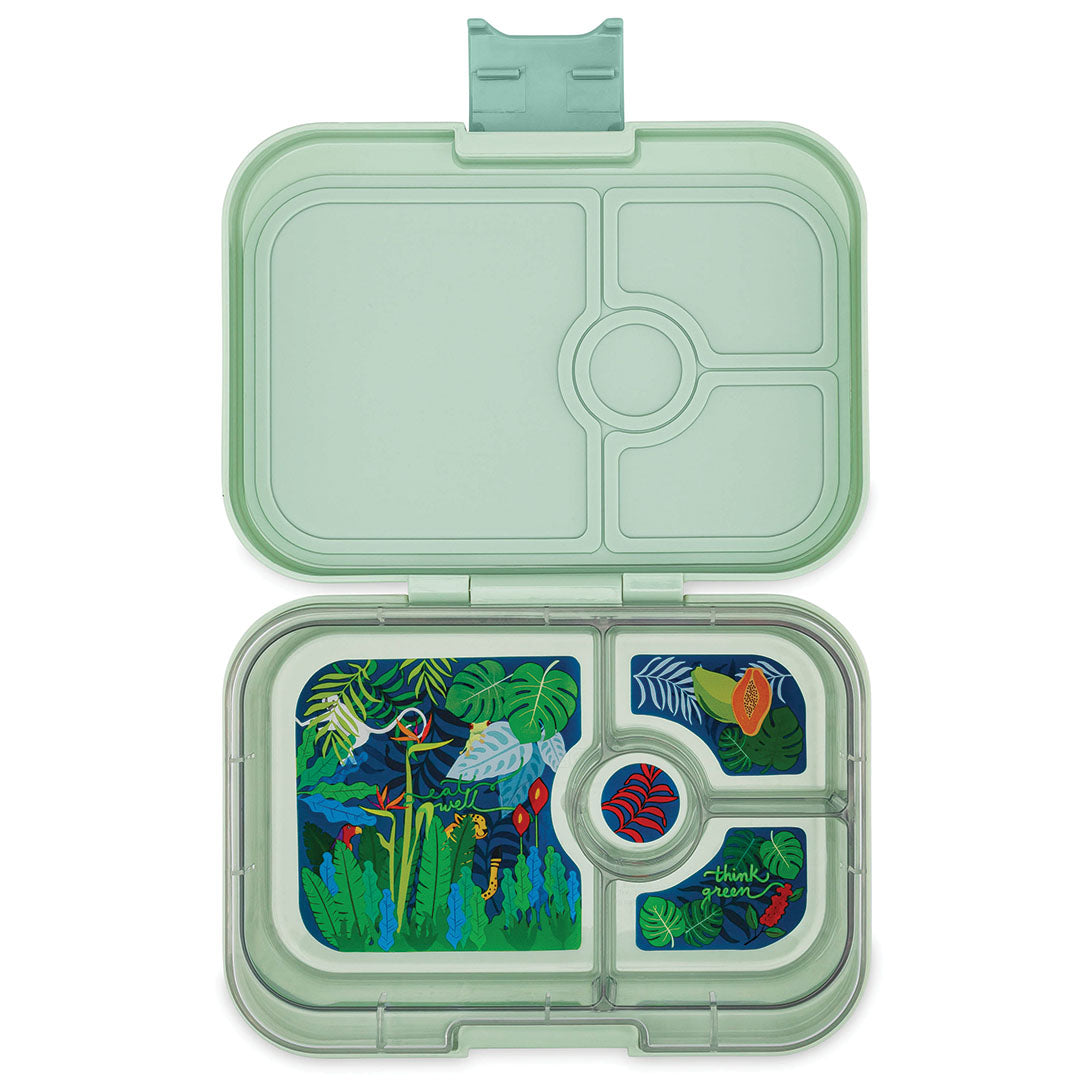 yumbox panino broodtrommel 4 vakken - panino - sage green