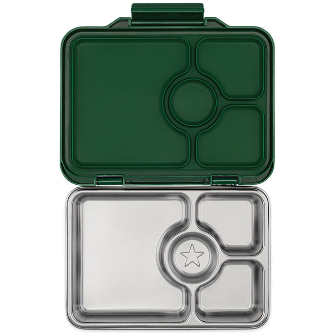 yumbox rvs bento broodtrommel 4 vakken - dublin green