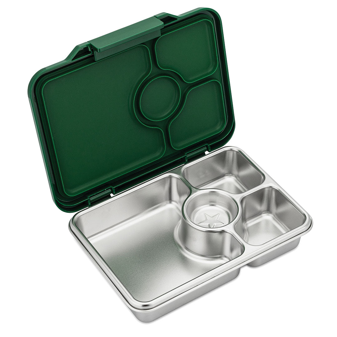 yumbox rvs bento broodtrommel 4 vakken - dublin green