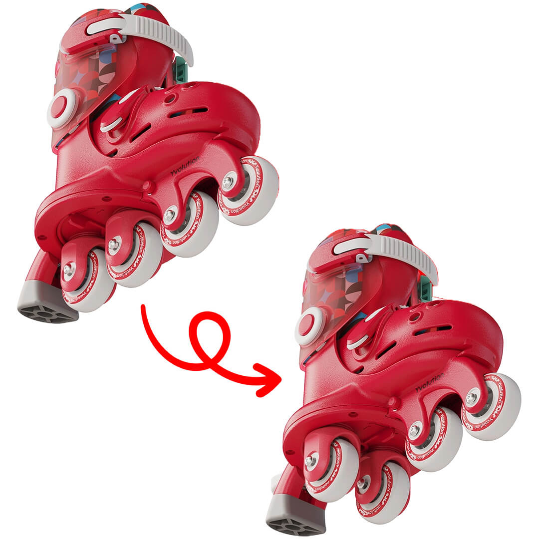 yvolution kinderskeelers rood - maat 30-34 | 03.YC01R4 | 3
