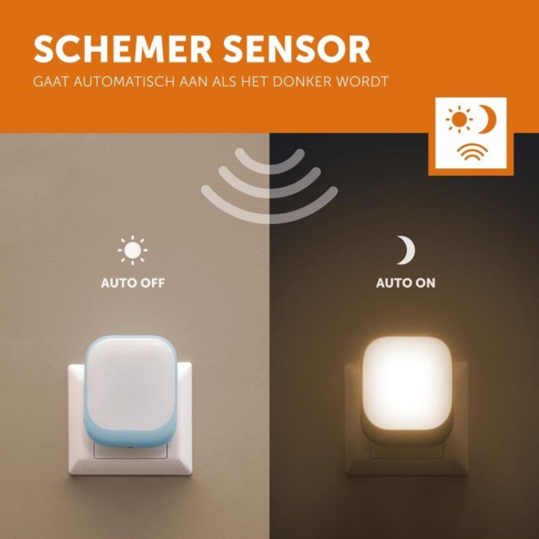 zazu stopcontact nachtlampje - blue | ZA-SOCKET-02 | 2
