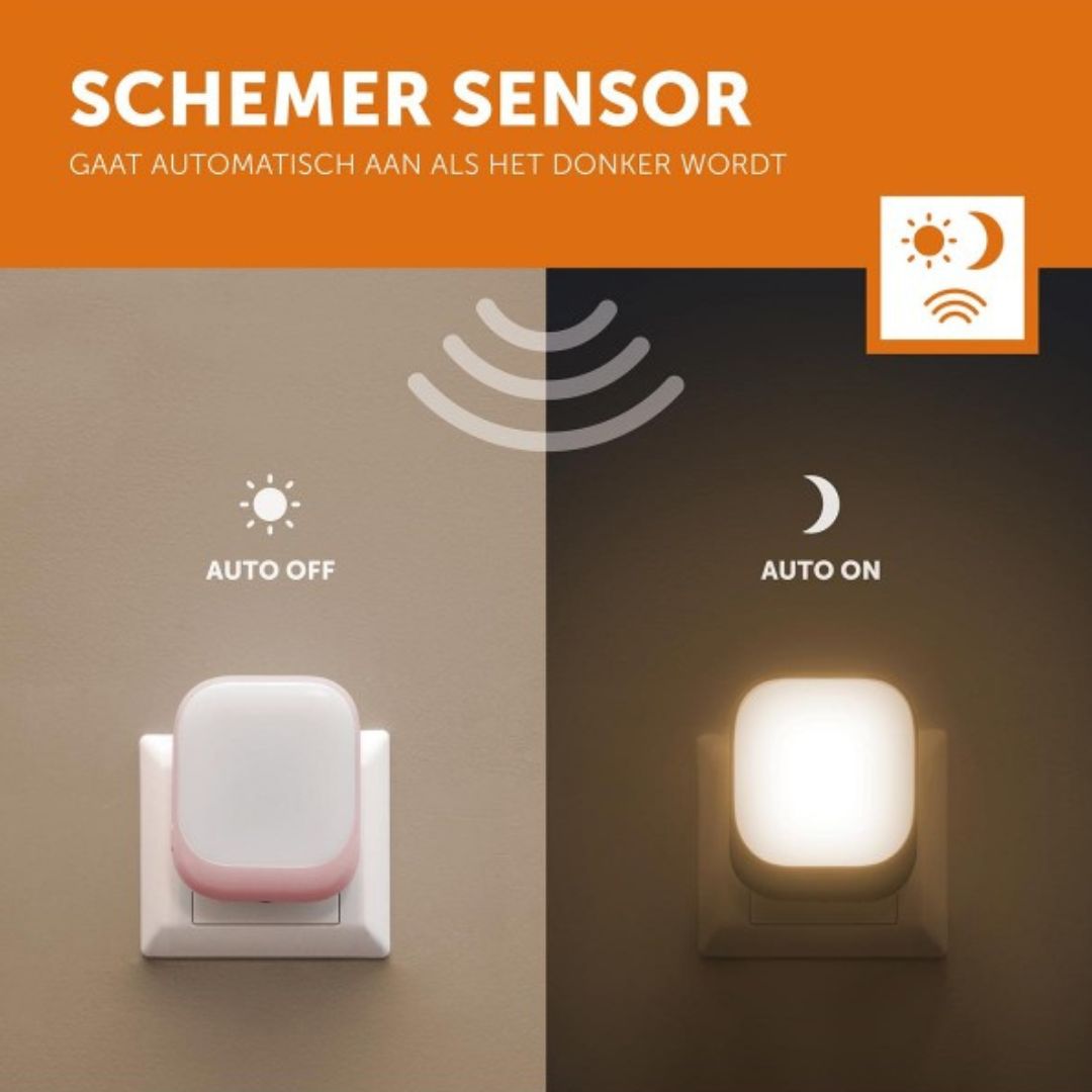 zazu stopcontact nachtlampje - pink | ZA-SOCKET-03 | 2