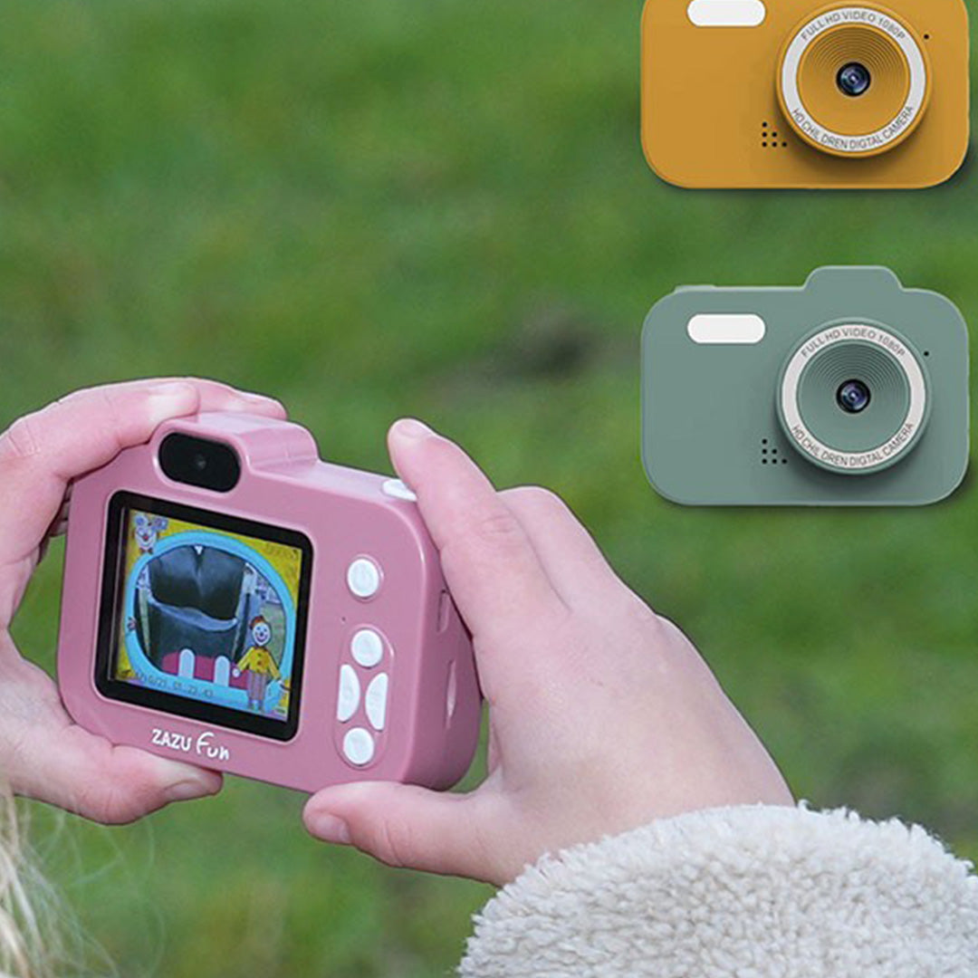 zazu kindercamera digitaal - geel | ZA-CAMERA-01 | 1