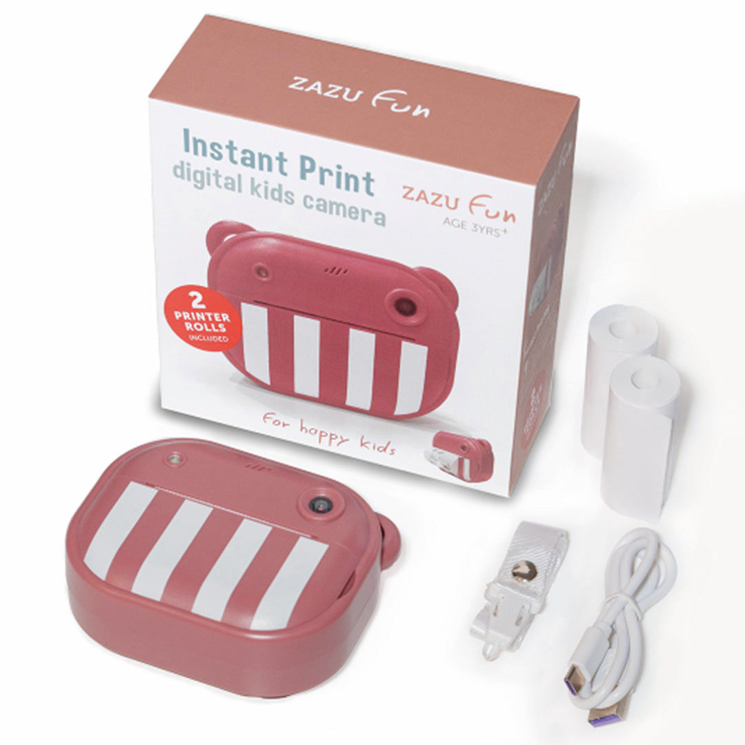 zazu kindercamera met thermische printer - roze | ZA-INSTANTCAMERA-03 | 3