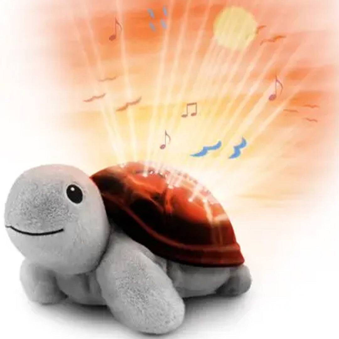 zazu muziekdoos en lichtprojector zonsondergang - tim de schildpad - oplaadbaar | ZA-TIM-RC-01 | 