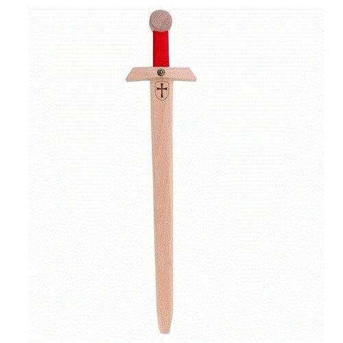 zwaard tempelridder met rood gevest - 66 cm | 447 | 0